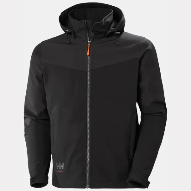 Helly Hansen Oxford Softshell Jakke med hætte, sort str. L