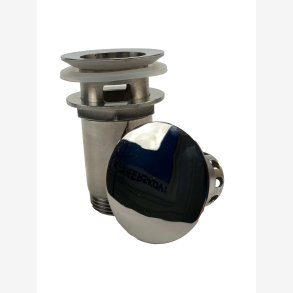 K. Neerskov bundventil, push-open, krom